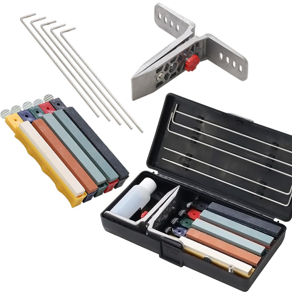 Amazon.co.jp: iimono117 万能 ナイフシャープナー セット ケース付き